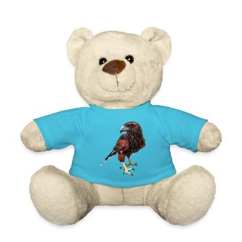 L’aigle rouge et noir - Nounours - bleu outremer - Devant