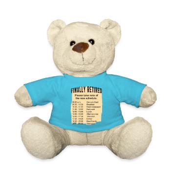 Rentner Zeitplan Tagesablauf - Teddy - Atollblau - Vorne