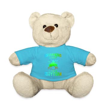 Rock 'n' Roll Music, Dancing, Concert, Festival - Teddy Bear - atoll blue - Front