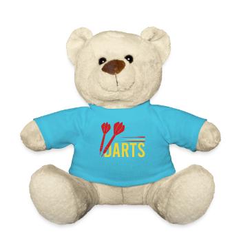Darts Sport Club, Dartboard, Pfeil Sport Darts - Teddy Bear - atoll blue - Front