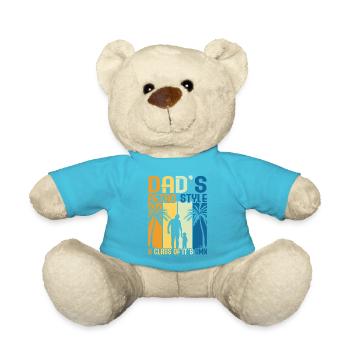 Super papa, papa, meilleur papa Fête des pères - Nounours - bleu outremer - Devant