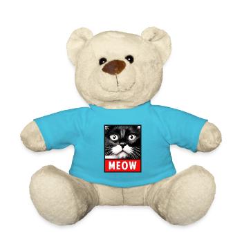 MEOW Meow Mignon Visage de chat - Nounours - bleu outremer - Devant