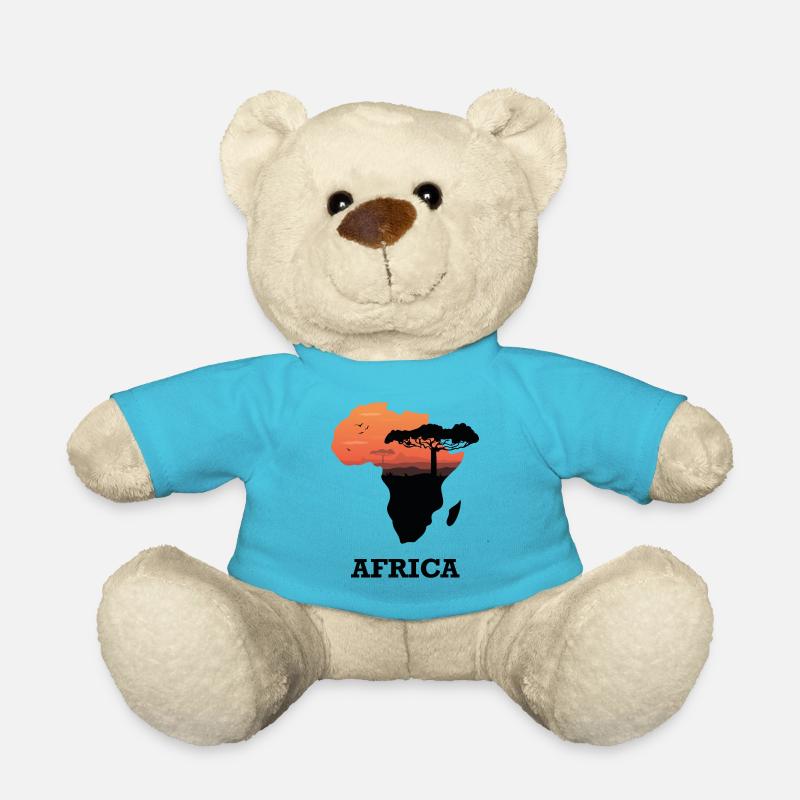 Karte Afrika - Teddy - Atollblau