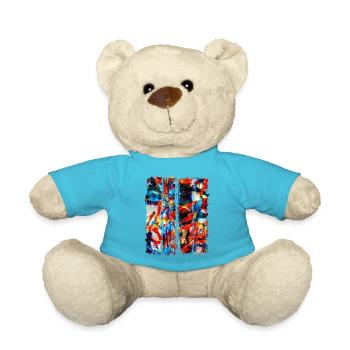 art digitalart graphicdesign vectoriel art graphiques - Nounours - bleu outremer - Devant