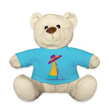 Nanny - Teddy Bear - atoll blue - Front