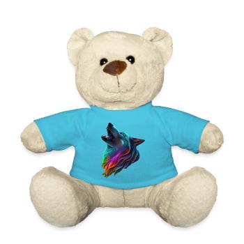 Wolf - Teddy Bear - atoll blue - Front