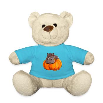 Hippo Hippo Citrouille Paresseux Halloween - Nounours - bleu outremer - Devant