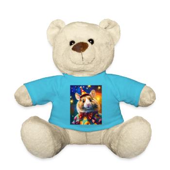 niedliche hamster fliege porträt ölgemälde - Teddy - Atollblau - Vorne