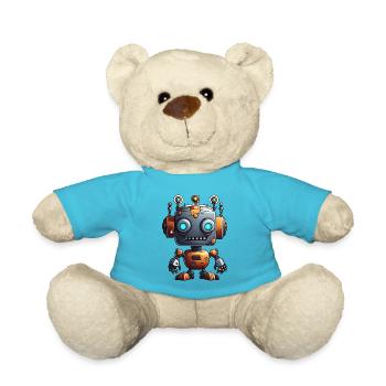 Robot / Machine / IA / Technologie / Mécanique - Nounours - bleu outremer - Devant