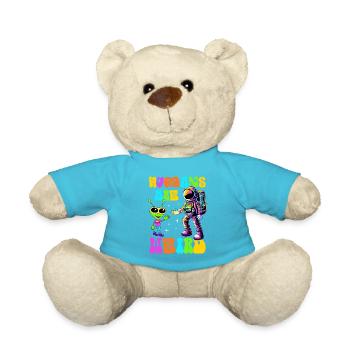 Alien, UFO, UAP, Space, Weltraum Flugobjekt - Teddy - Atollblau - Vorne