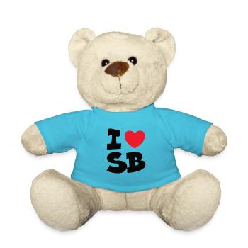 I Love SB Sarrebruck Sarre Sarre Sarre - Nounours - bleu outremer - Devant