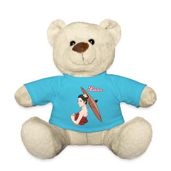 Laos Laote Laoten Mädchen Kleid Lao I Geschenk - Teddy - Atollblau - Vorne