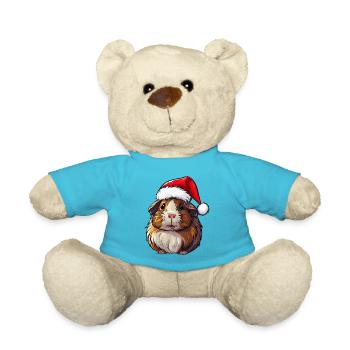 Guinea pig Christmas - Teddy Bear - atoll blue - Front