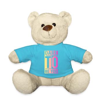 Soyez vous-même ! Confiance en soi, pensée positive, motivation - Nounours - bleu outremer - Devant