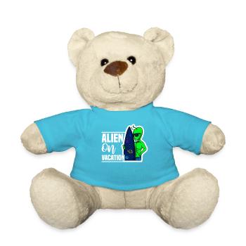 Alien, UFO, UAP, Space, Weltraum Flugobjekt - Teddy - Atollblau - Vorne