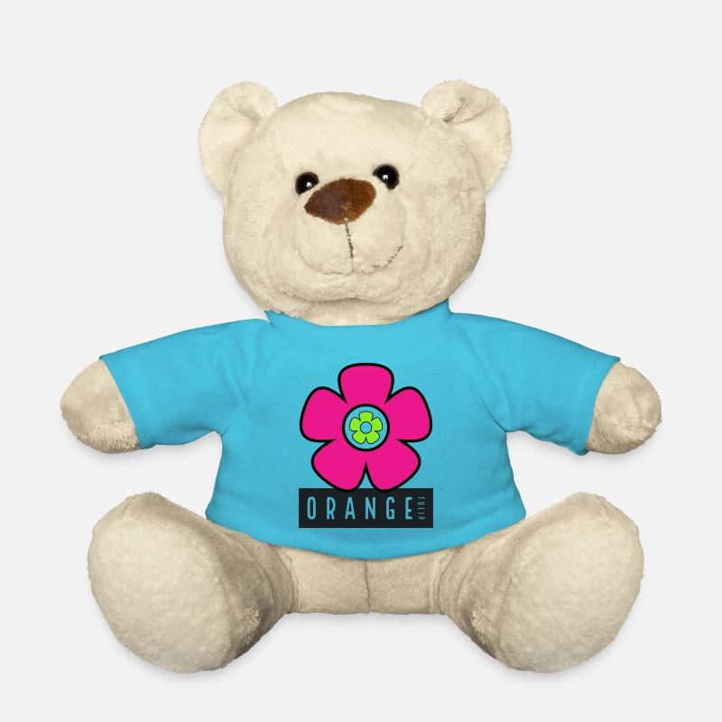 Pink Flower - Teddy - Atollblau