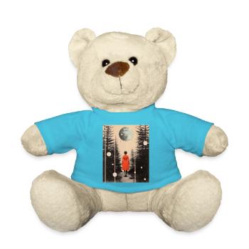 Einen mystischen Wunsch an den Vollmond stellen (Frau) - Teddy - Atollblau - Vorne