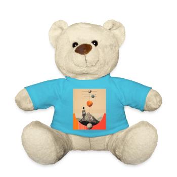 Klettern und sich etwas wünschen - Teddy - Atollblau - Vorne