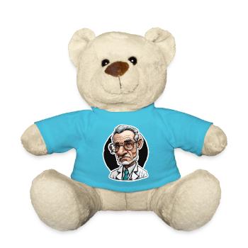 Doctor / medical professional / doctor / profession / specialist - Teddy Bear - atoll blue - Front