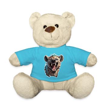 Hyäne / Afrika / Safrai / Zoo / Wildis / Tier - Teddy - Atollblau - Vorne
