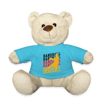 Handball Team Germany Flag Handball Player - Teddy Bear - atoll blue - Front