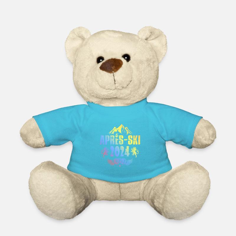 Apres Ski 2024 Spruch Bunt - Teddy - Atollblau