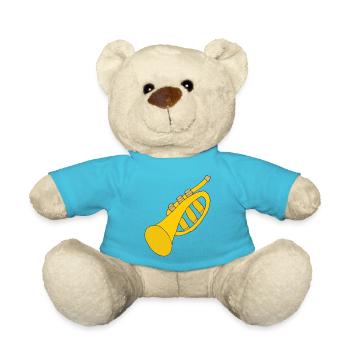 trompette - Nounours - bleu outremer - Devant