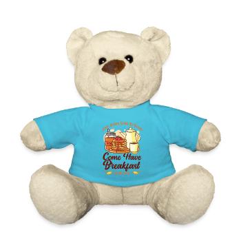 Citation biblique pour enfants amoureux des crêpes - Nounours - bleu outremer - Devant