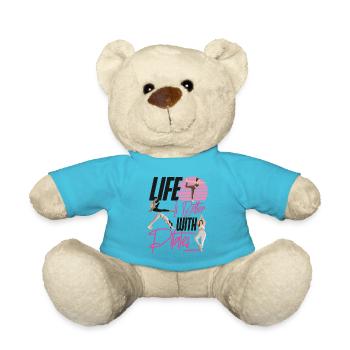 Pilates Instructor Teacher Life Is - Teddy Bear - atoll blue - Front
