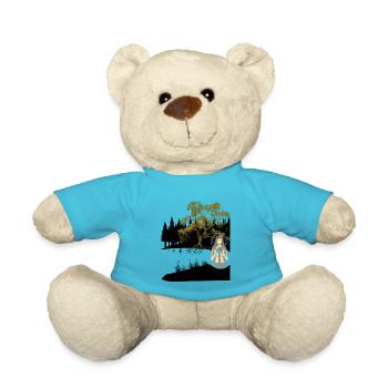 Mädchen sinnlich Natur Wasser Geist Fabel Fantasy - Teddy - Atollblau - Vorne