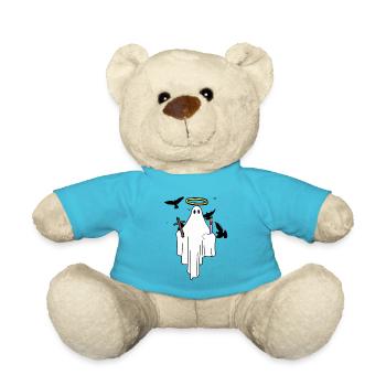 Holy Spirit Enlightenment Halo Cross - Teddy Bear - atoll blue - Front