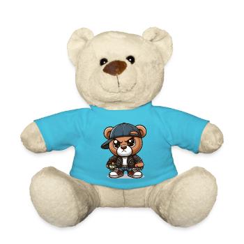 Gangsta-Bär - Teddy - Atollblau - Vorne