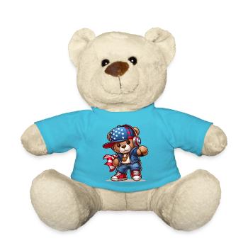 Cool Teddy Bear v2 - Teddy Bear - atoll blue - Front