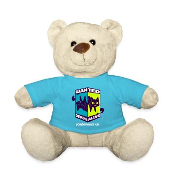 Physique Quantum Nerd Dead Alive Le chat de Schrödinger - Nounours - bleu outremer - Devant