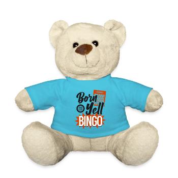 Bingo Player Born To Yell Bingo - Teddy Bear - atoll blue - Front