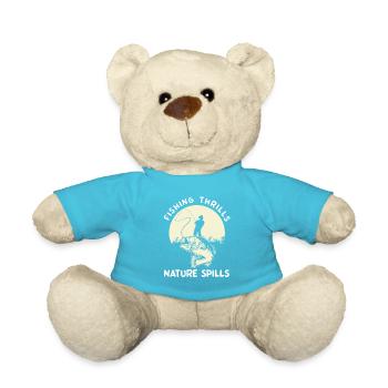 Fishing, fishing, fishing and pike fishing - Teddy Bear - atoll blue - Front