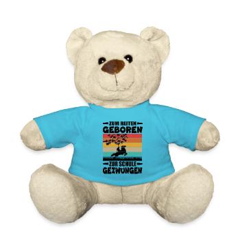 Né pour rouler, forcé d’aller à l’école - Nounours - bleu outremer - Devant
