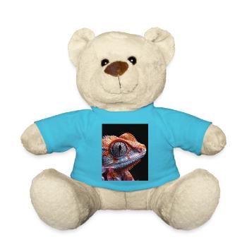 Poster Animal and Flower 13 - Teddy - Atollblau - Vorne