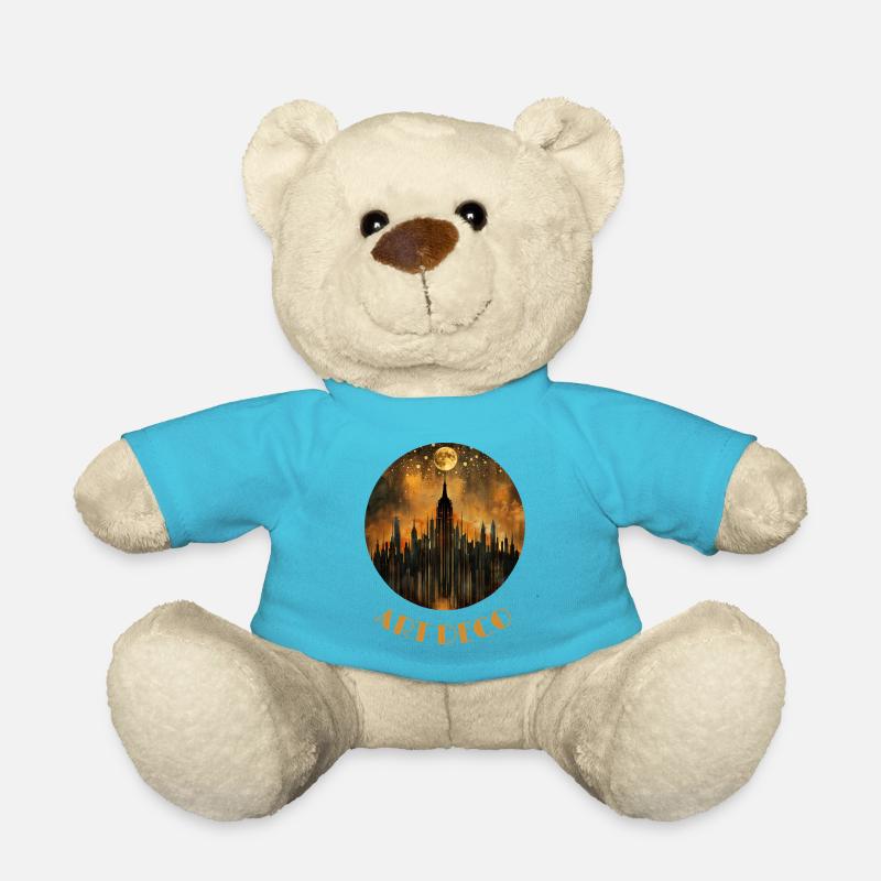 Art Deco - Teddy - Atollblau