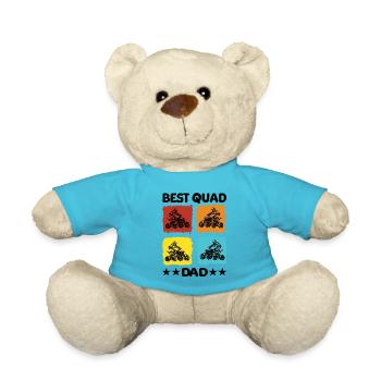 Best Quad Dad - Teddy Bear - atoll blue - Front