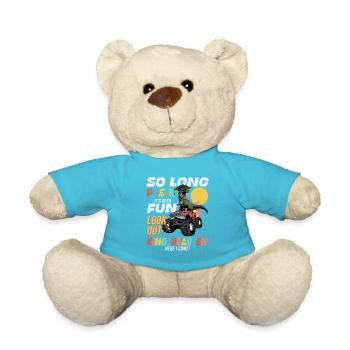 Remise des diplômes de la maternelle Dino Dinosaure T-Rex Fun - Nounours - bleu outremer - Devant