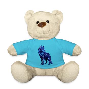Galaktischer Wolf - Teddy - Atollblau - Vorne