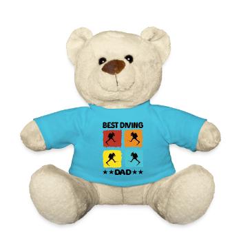 Best Diving Dad - Teddy - Atollblau - Vorne