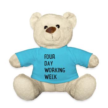 4 jours par semaine - Nounours - bleu outremer - Devant