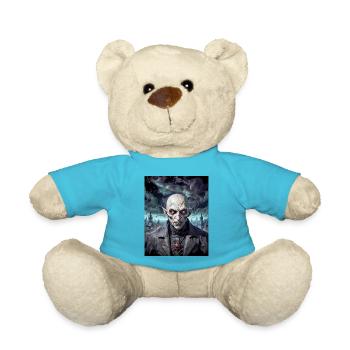 vampire Nosferatu monster dark horror scary - Teddy Bear - atoll blue - Front