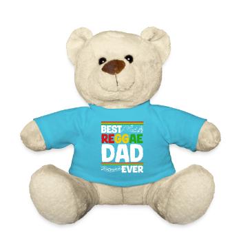 Rastafari Music Vibes Only Rasta Jamaica Reggae - Teddy Bear - atoll blue - Front
