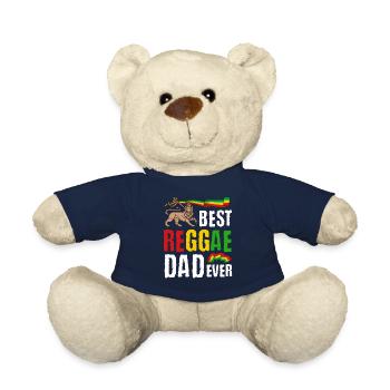 Rastafari Papa Musique Fête des pères Rasta Jamaïque Reggae - Nounours - bleu marine - Devant