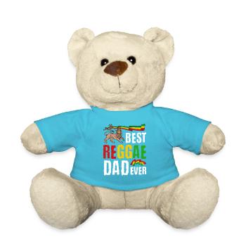 Rastafari Music Vibes Only Rasta Jamaica Reggae - Teddy Bear - atoll blue - Front