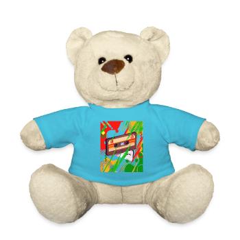 Rastafari Music Vibes Only Rasta Jamaica Reggae - Teddy Bear - atoll blue - Front