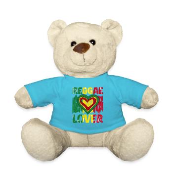 Rastafari Music Vibes Only Rasta Jamaica Reggae - Teddy Bear - atoll blue - Front
